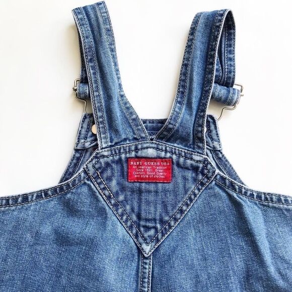 Vintage Baby Guess denim overalls 24 months - Picture 7 of 8